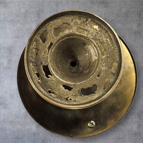 Vintage Brass Unicorn Music Box Spinning Fantasy Figurine Working Patina MCM - Picture 6 of 8